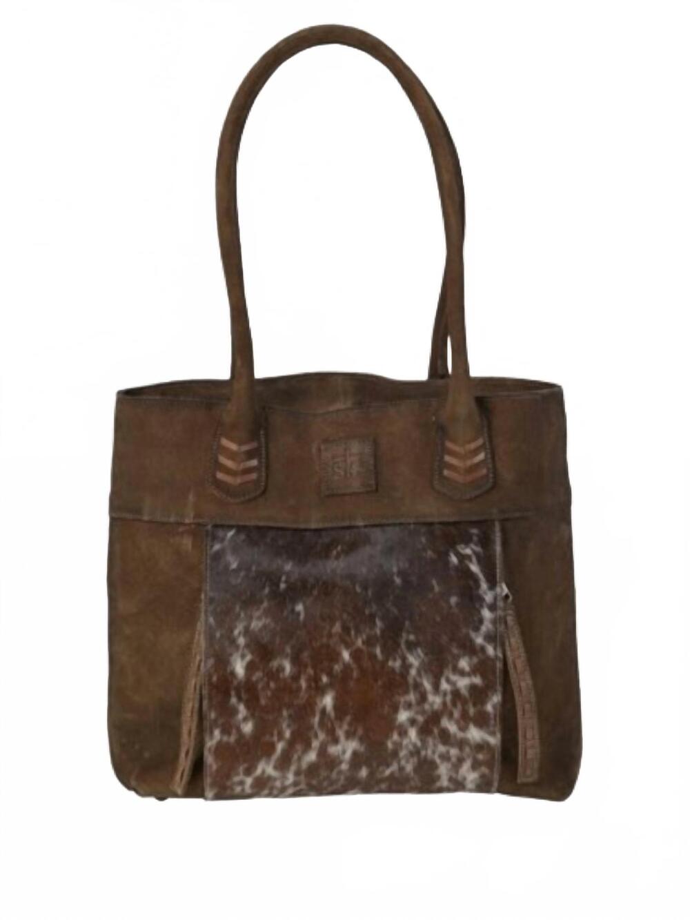 NEW STS RANCHWEAR women's saddle tramp tote bag in cowhide